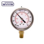 Stainless Steel Positive And Negative Pressure Gauge Vacuum Oil filled