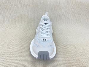 China White Crossover Strap Sport Shoes Comfort Heightening Women Sneakers wholesale
