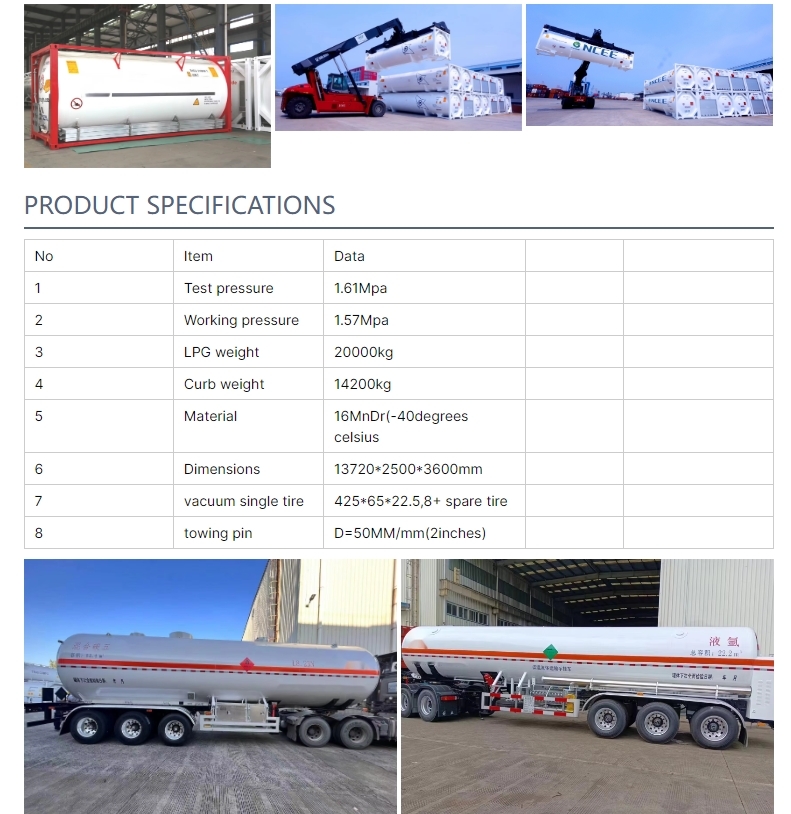 High Safety LPG Tank Semi Trailer For Secure And Efficient Transportation Of Liquefied Petroleum Gas