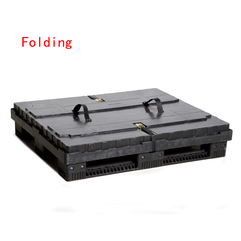 Solid Heavy Duty Plastic Pallet Sleeve Pack Box With Lid Single Faced Design Structure
