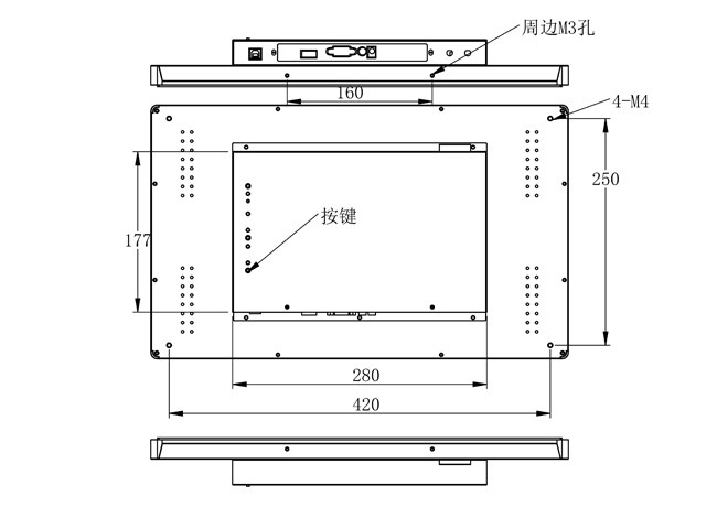 18.5-Inch Linux Embedded Monitor for Smart City Displays, Industrial Automation Systems, Command Centers, and Logistics Applications