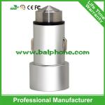 2015 top selling 5V 3.1A stainless steel dual usb Car Charger Manufacturers &