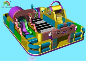 China Music Theme Piano Inflatable Amusement Park Giant Commercial Jumping Castle wholesale