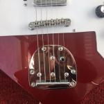 Electric guitar in red