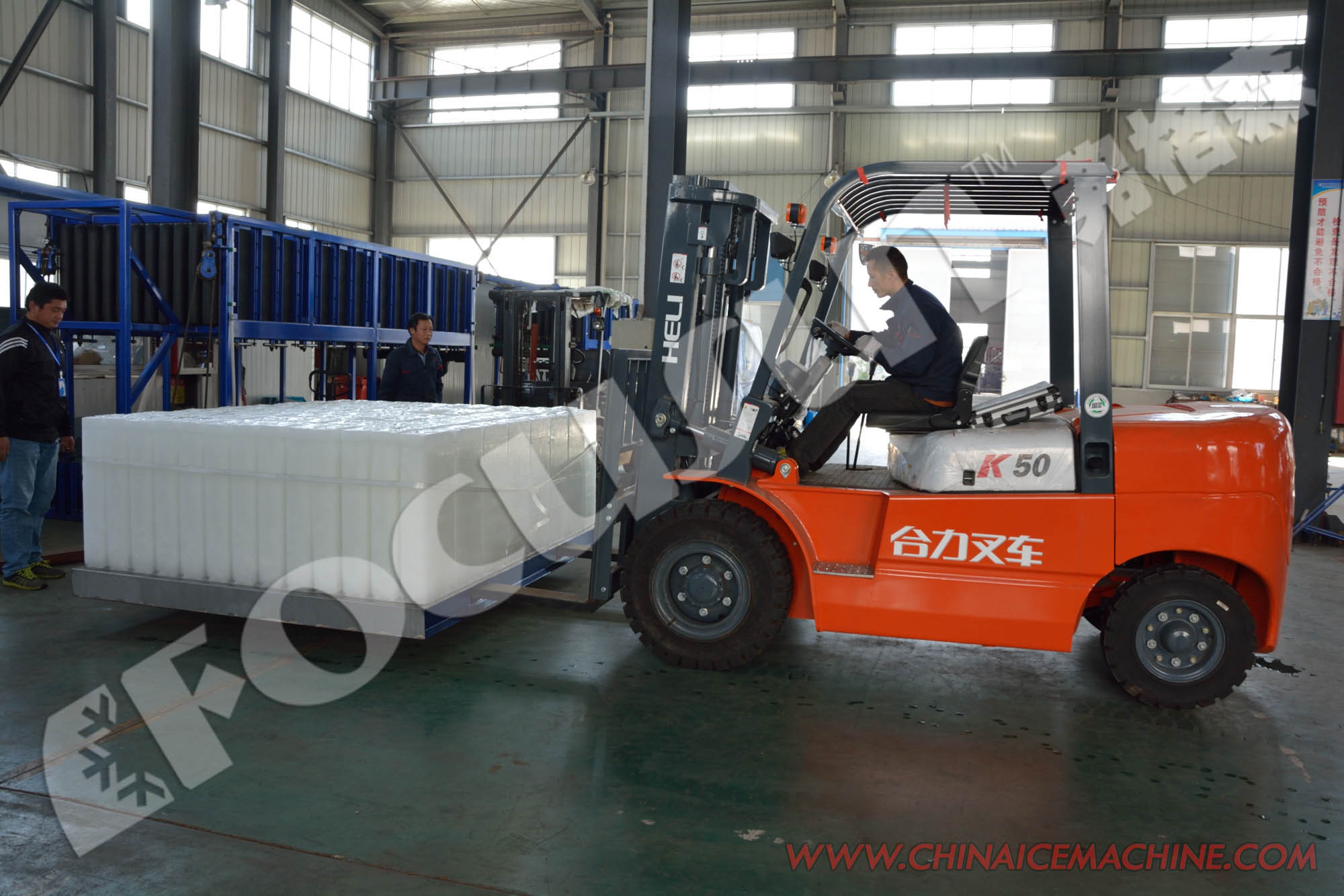 70kw per ton Industrial Ice Maker Machine with Copeland Scroll Compressor Top Selling