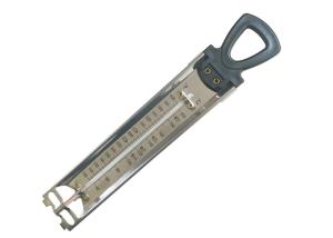 China Jelly Candy Deep Fry Thermometer With Glass Tube Stainless Steel Housing wholesale