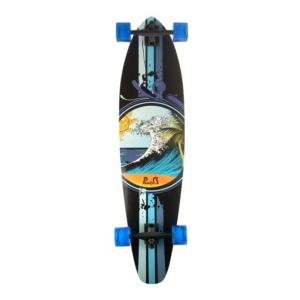 China Punked Skateboards Kicktail Wave Longboard Complete Skateboard - 10&quot; x 40&quot; wholesale