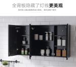 Commercial Illuminated Bathroom Mirror Cabinet Single Door Stainless Steel