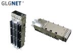 Single Port SFP Cage Connector Press Fit Or Solder Post Mount Type