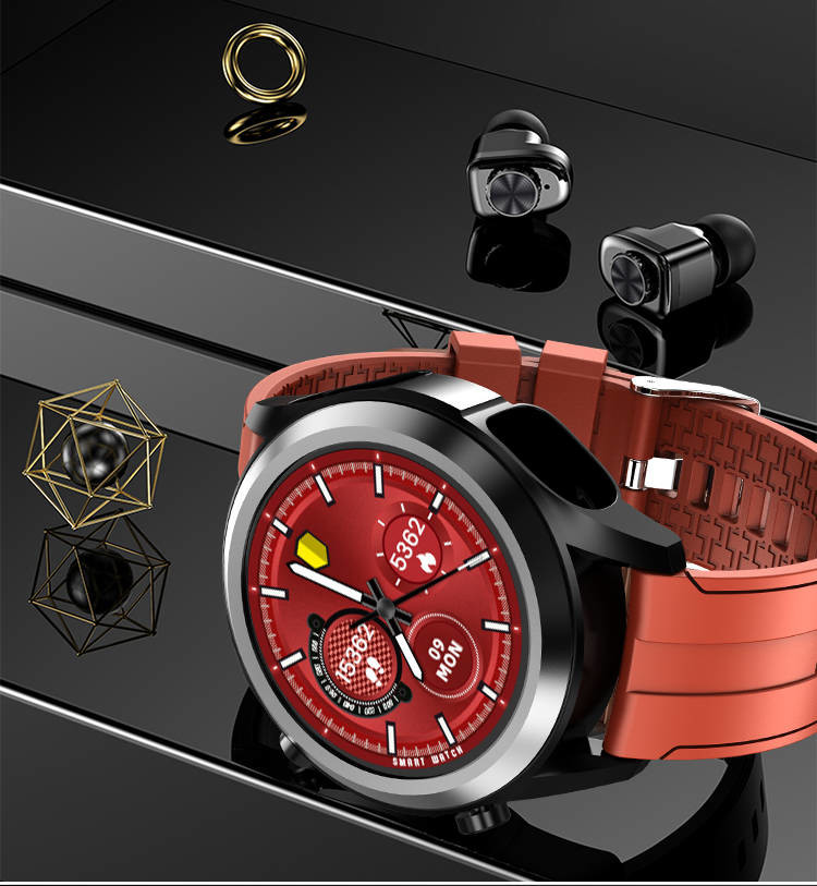 Music Control Nordic 52832 Smart Watch With Earphones For Men
