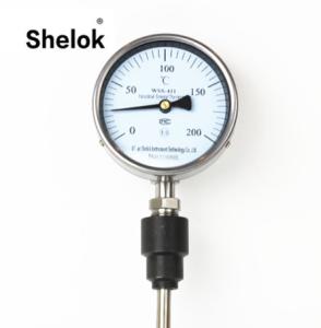 China WSS Industrial mechanical temperature gauge bimetal thermometer wholesale
