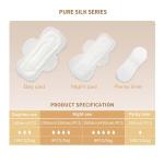 Soft Cotton Ladies Sanitary Pads Breathable Female Period Products
