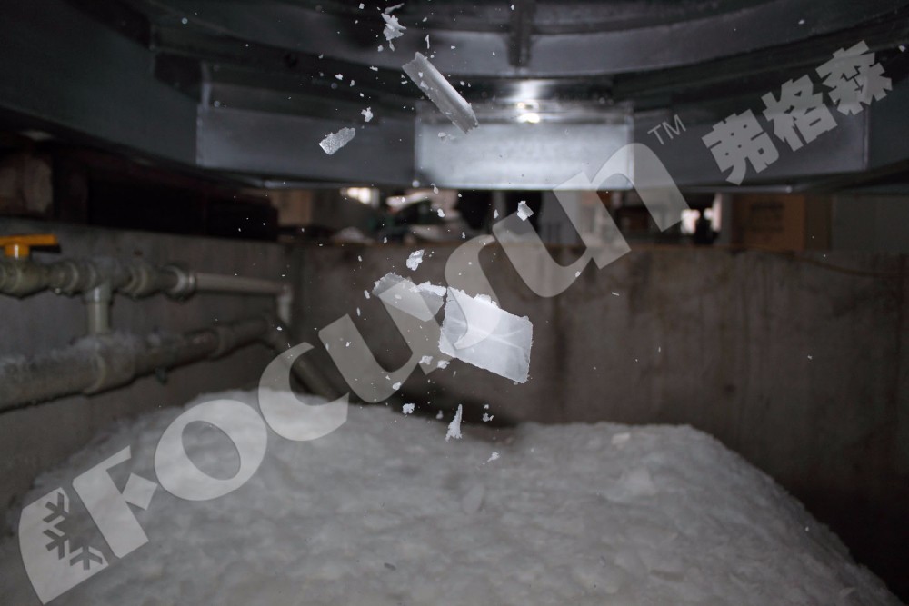 Voltage 380v/220V Maquina de hielo en escamas de pescado marisco mar buque 40ton por dia