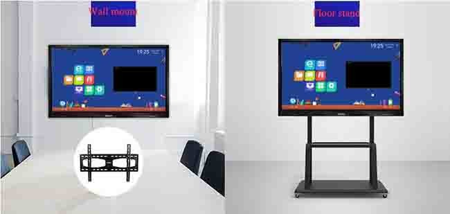 PC Whiteboard 4k Smart Interactive Flat Panels For Education And Conference