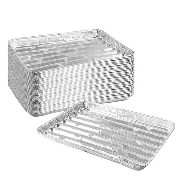 50 Gauge BBQ Aluminum Foil Roasting Pan Roaster Tin Foil Tray