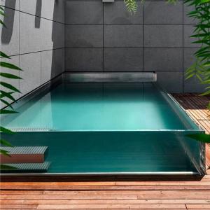 China Technology Dry Thermostatic Polymerization Acrylic Swimming Pool Glass Piscines Panel wholesale