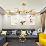 Modern large glass pendant light fixtures for living room Bedroom Kitchen