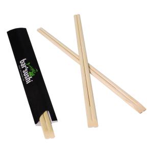 China Takeaway Serving Chopsticks , Paper Packaging Holding Sushi Sticks Bamboo wholesale