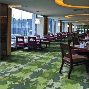 China Dark Green Light Green Modern Home Carpet , Contemporary Patterned Carpet wholesale