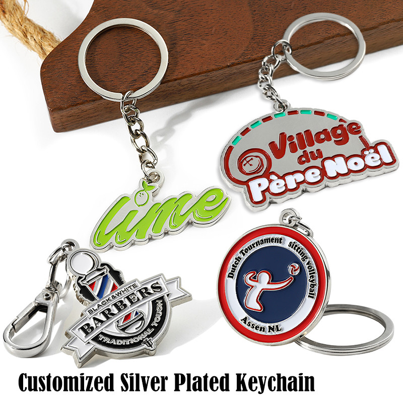 Zinc Alloy Metal Keychain Custom 2d 3D Cartoon Animal Anime Enamel Keyring