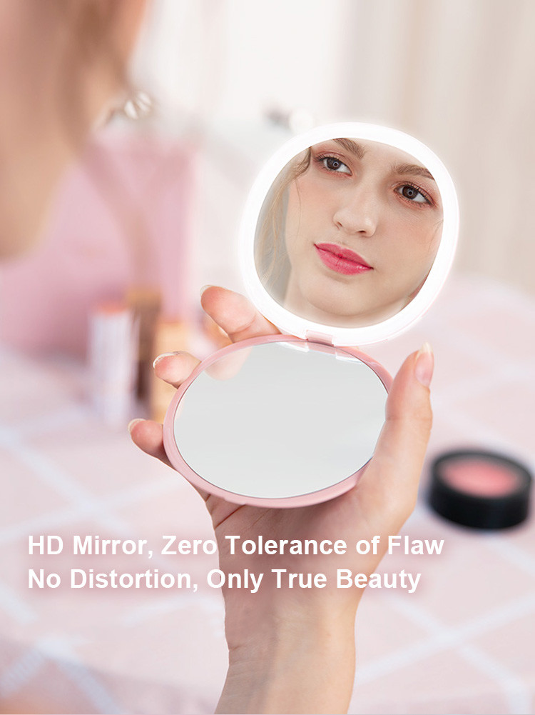 ROHS UV Coating No Distortion 28 Lumen Illuminated Makeup Mirror