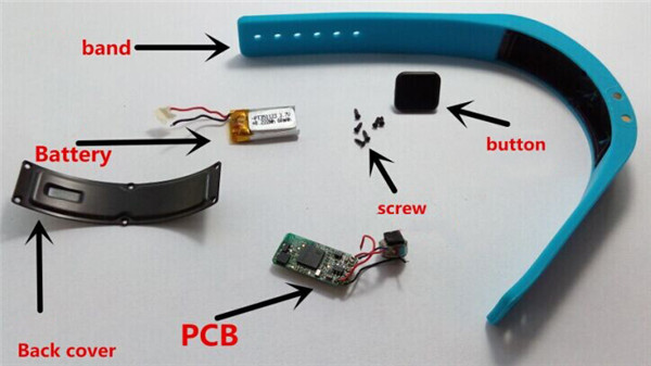 Multifunction 3D Motion Sensor Pedometer Calorie Counter with 21 days standby time