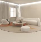 OEM Waiting Room Sectional Modern Fabric Sofa Set Arch Shape