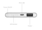 Li - Polymer Battery Portable Power Bank Charger Metal House For IPhone /