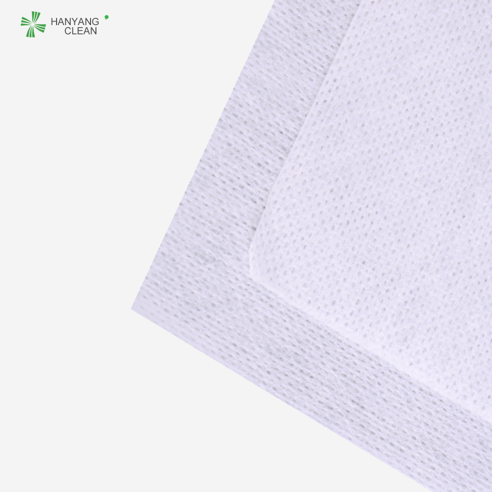 Continuous Filament Polyester Clean Room Wipes White Color With Laser - Sealed