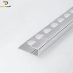 Square Box Section Metal Tile Trims For Tile Edging Protection OEM ODM
