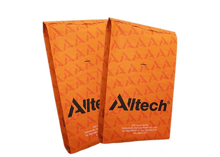 GMP Standard Sewn Open Mouth Multiwall Paper Bags Delicate Fulll Color Printing