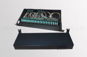 China 19'' LC 96 Port Fiber Patch Panel Within MPO Cold Rolled Steel Material wholesale