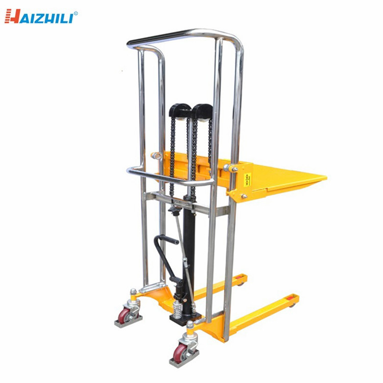 Light Weight Manual Forklift Stacker For Cargo Lifting 400kg Load Capacity