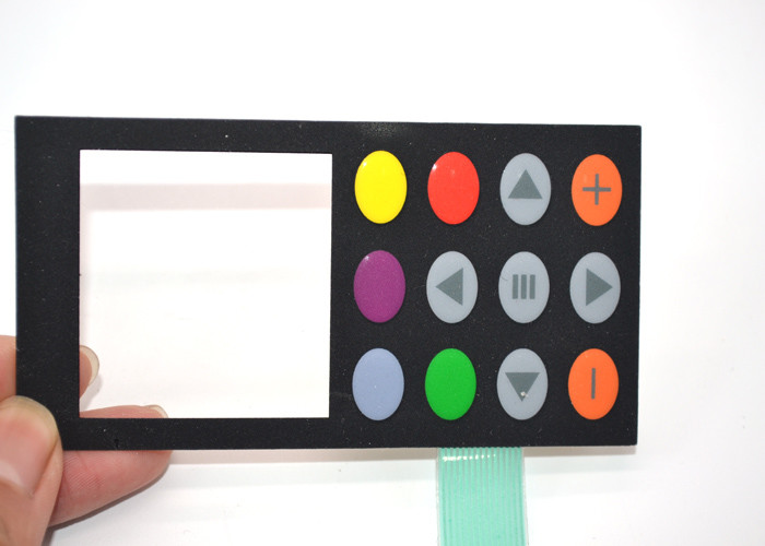 Tactile Embossed Push Button Membrane Switch Keyboard Gas Proof High Lifespan