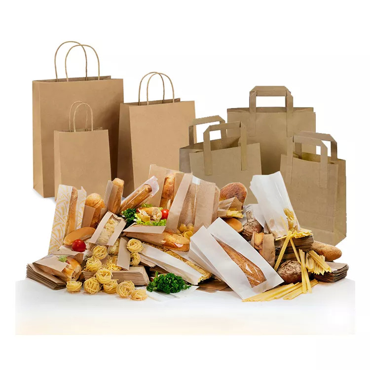 Biodegradable Flat Glassine Envelopes Lined V Shape Sharp Bottom Kraft Paper Sandwich Cookies Bags