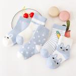 Anti Slip Printed Picture Socks Snagging Resistance For Newborn