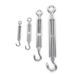 China Heavy Duty Large Marine Stainless Steel Double Hook Open Body Turnbuckle Tensioner wholesale