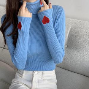 China Autumn Winter Women Knit Sweater , High Neck Knit Sweater wholesale
