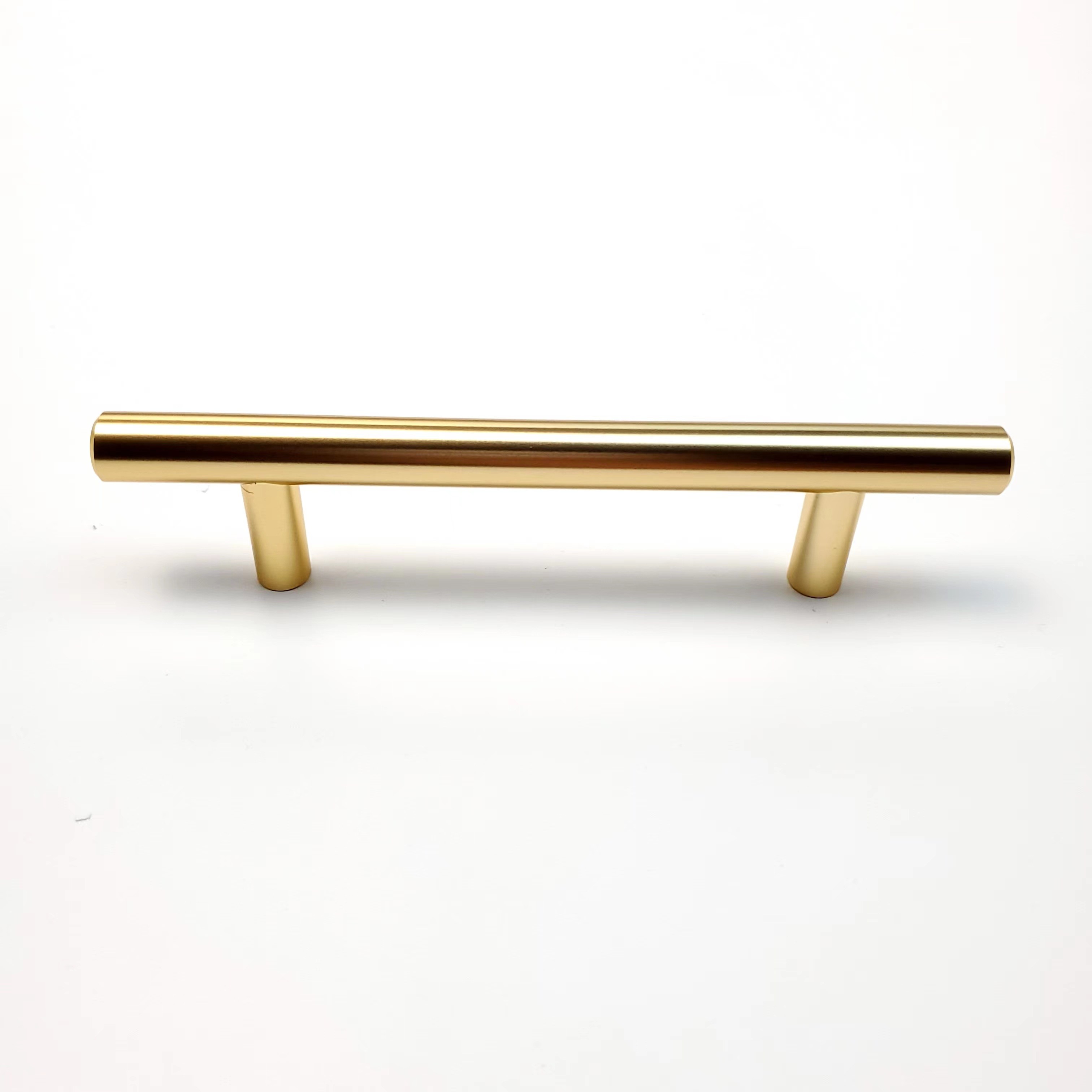 OEM 96mm Stainless Steel Gold Kitchen Cabinet Handles With Screws