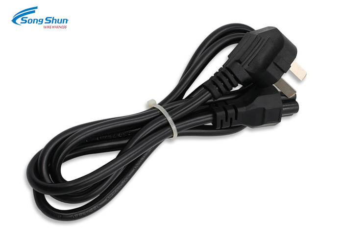 6FT Power Cord Cable 18AWG PVC IEC C5 3 Prong AC 0.75mm2 Bare Copper Conductor