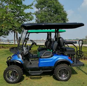 China 4 Person Electric Golf Cart 4 Wheel Disc Brake Mini 10 Inch Display 14 Inch wholesale