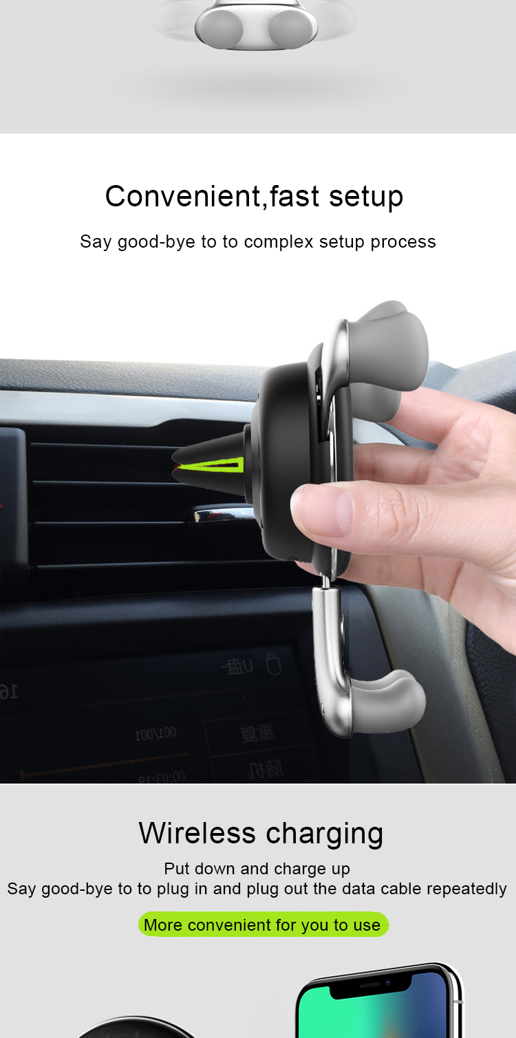 9V /1.2A 5V / 1A Wireless Mobile Charger / Car Charger All Phones CE FCC