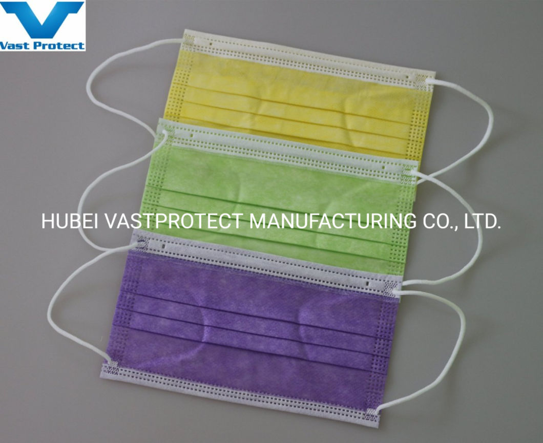 White List Factory CE Type I Type II Type Iir 3 Ply Earloop Nonwoven PP Medical Protective Disposable Surgical Face Mask