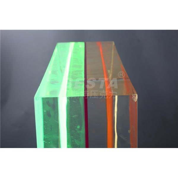 Unbreakable 2 Color Acrylic Sheet Two Layer Acrylic Sheet 2mm-60mm