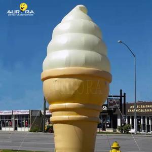 China CE Advertising Inflatables Giant Inflatable Ice Cream Cone Balloon With Free Blower wholesale