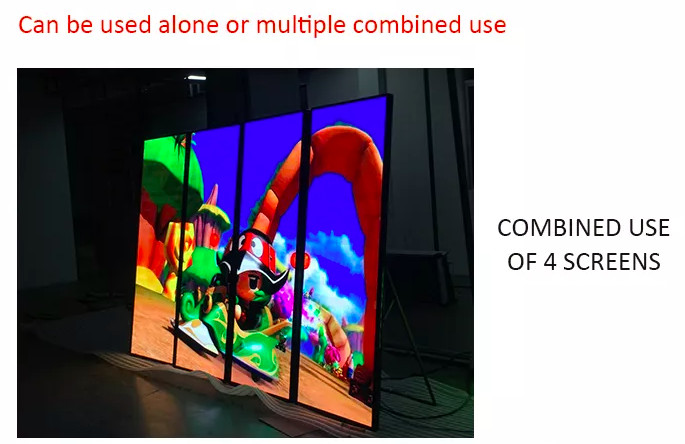 Wifi Floor Standing Led Display , P2.5 Smart Led Poster Display For Shopping Store