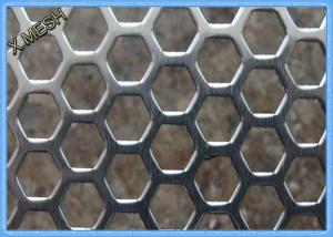 Anodizing Hexagonal Perforated Aluminum Sheet / Screen 1.5mm Thickness