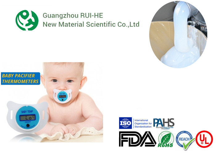 FDA Transparent Liquid Silicone Rubber For Food Feeder / Baby Pacifier