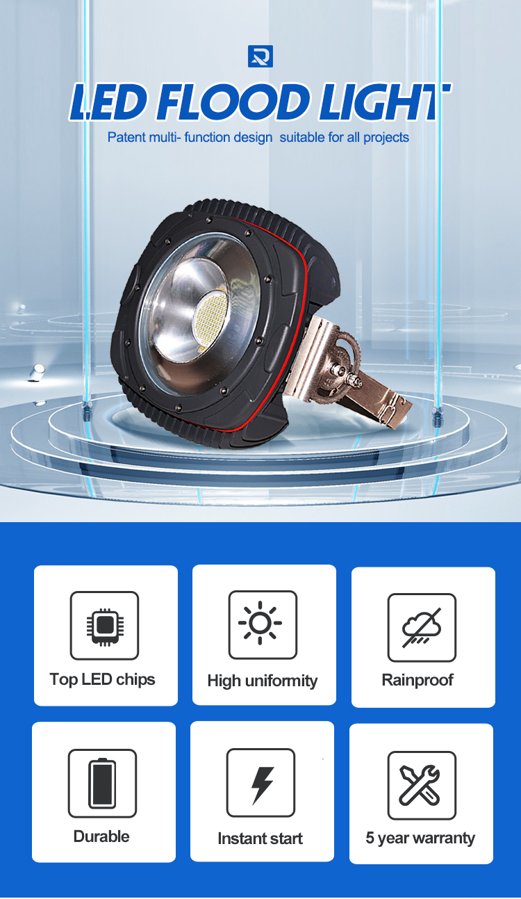120lm/W Led Industrial Flood Light Saa 90w Led High Mast Flood Lights