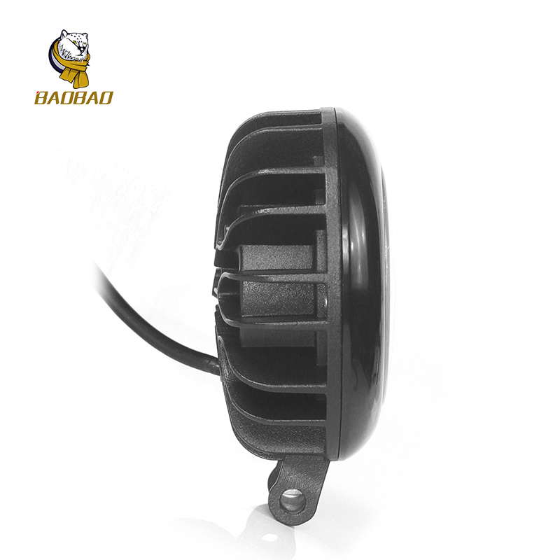 18W 12V Round White LED Fog Lights For Offroad Truck Accessories